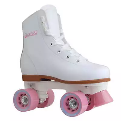 Girl's Classic Quad White Junior Rink Roller Skate Size 4 • $31.61