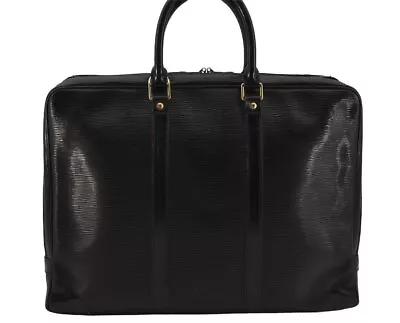 Auth Louis Vuitton Epi Porte Documents Voyage Briefcase M59162 Black Junk 9539I • $3.25
