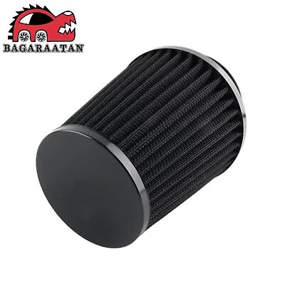 3  76mm High Flow Inlet Dry Air Filter Cold Air Intake Cone Replacement Black • $12.17