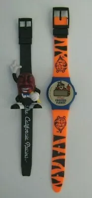 Tony The Tiger 1991 AND The California Raisins 1988~LOT OF TWO WATCHES!!! • $16.99