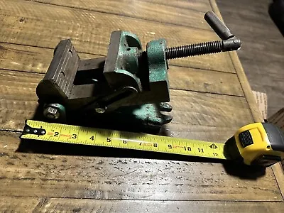 Vintage Heavy Duty Machinest Adjustable Angle Vise 3 5/16” Jaw Drill Press Vice • $46.99