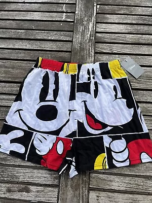 Disney Mens Yellow Red Black Mickey Mouse Boxer Brief Men Size Small S • $17