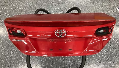 12-14 Toyota Camry Trunk Tailgate Deck Lid Shell OEM Spoiler Red NO Camera DR3 • $250