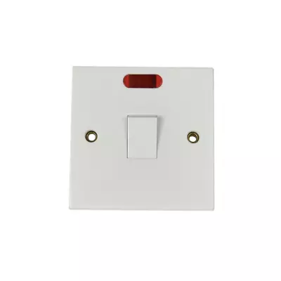 £7.99 • Buy Double Pole Switch With Neon Indicator 20 Amp Water Heater