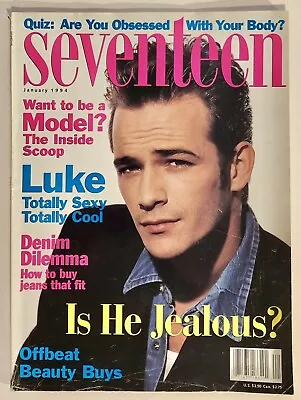 Seventeen Magazine Jan 1994 Luke Perry Juliette Lewis Mike Myers￼ FREE SHIPPING! • $18.21