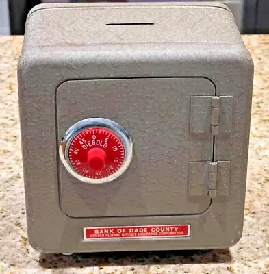 VINTAGE 1960s Toy Safe DIEBOLD JUNIOR Bank Of Dade County Florida L@@K • $49.99