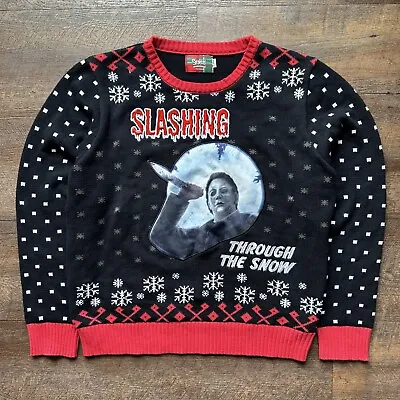 2023 Rare Mens XL Spencers X Halloween Michael Myers Light Up Christmas Sweater • $59.99