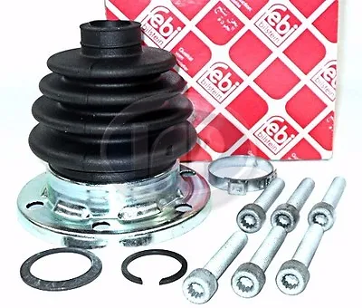 X2 VW Bus Vanagon T2 FEBI Rear Axle CV Axle Boot Kit Set Of 2 (PAIR) Germany • $49.85