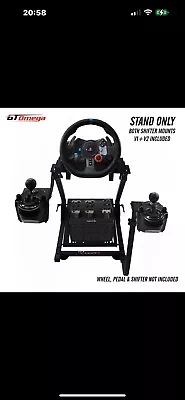 GT Omega Gaming Wheel Stand PRO For Logitech G29 Racing & Driving Force Shifter • £99