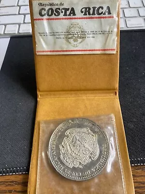 RARE Large 1970 COSTA RICA .999 SILVER PROOF 20 COLONES VENUS DE MILO COIN • $150