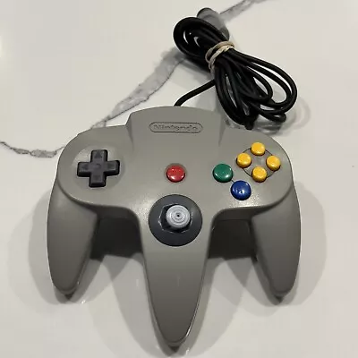 Nintendo 64 N64 Gray Controller OEM Loose Stick Authentic TESTED FAST SHIPPED • $10.90