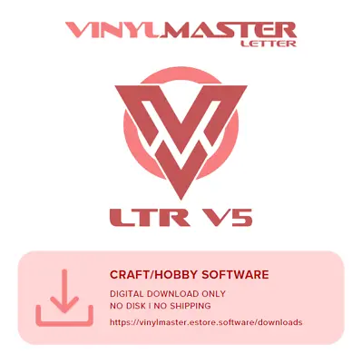 Vinyl Sign Software For Cutter Plotter Arch Vectorize & Logo VinylMaster LTR V5 • $120