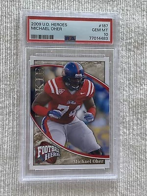 2009 Upper Deck Heroes Michael Oher Psa 10 Low Pop • $39.99