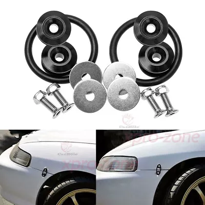 Black Aluminum Quick Release Fasteners JDM Car Bumpers Trunk Fender Hatch Lids/ • $7.89