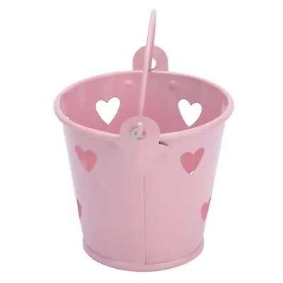 Mini Metal Bucket Candies Bucket Multifunctional With Handle For Cosmetics For • $21.84