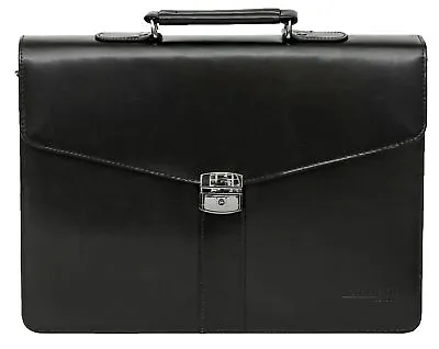 Tassia Bonded Leather Business Briefcase Bag - 15.4  Laptop Compartment • £44.99