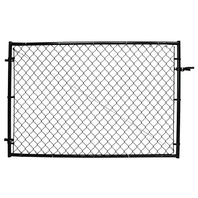 Chain Link Fence 4' H Adjustable Walk Gate Kit Square Corner Frame Black • $122.60