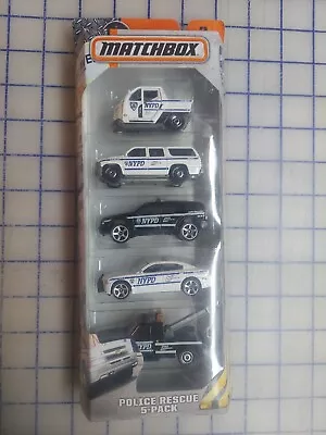 £19.29 • Buy Matchbox 2015   Police Rescue  5 Pack #DJY03  (New)  NYPD  New York City Police