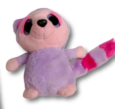 £4.99 • Buy Podlings Keel Toys Purple Big Eyes Raccoon  Plush  6 Tall