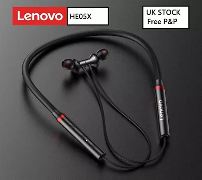 Lenovo HE05X/HE05 Earphones Bluetooth 5.0 Wireless Neckband Sports Headphones • £14.49