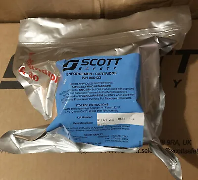 Scott Enforcement Cart Nuclear Riot FOIL Filter Exp 2031 S10 FM12 NBC Mask • $47.19