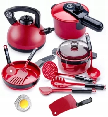 $89.99 • Buy Kids Pretend Kitchen Mixed Piece Set Children Play Food Pots Pans 14pcs