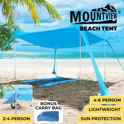 Beach Tent Cabana Camping Canopy Family Sun Shade Shelter Windproof Carry Bag • $59.99