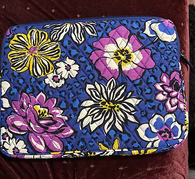 Vera Bradley Laptop Sleeve Computer Padded Case Pattern: African Violet • $19