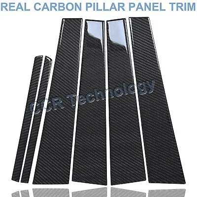 Real Carbon Fiber Window Pillar Panel Trim Cover Fits 96-02 W210 E55 E430 E320 • $109