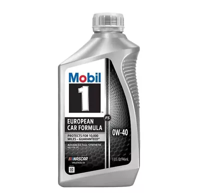 Mobil 1 FS Advanced Full Synthetic Motor Oil 0W-40 1 Quart • $4.99