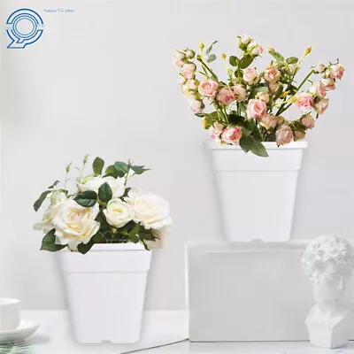 1/2/3/5/7/10 Gallon Re-Usable Square Nursery Pot Plastic Grow Pots Plant 5/10PCS • $22.38