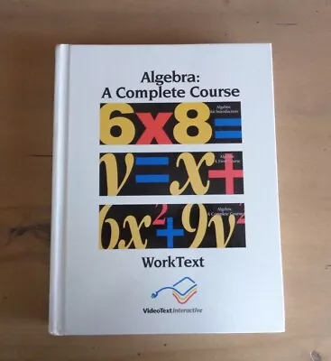 VidoeText Interactive Algebra A Complete Course WorkText All Modules In 1 Book • $68