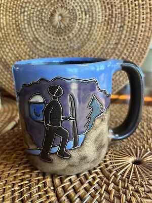 Mara Stoneware Mug - Hiker Mountain Range - 16 Oz • $24