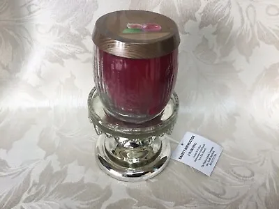 Yankee Candle Black Plum And Fig Pure Radiance Candle And Holder • £24.95