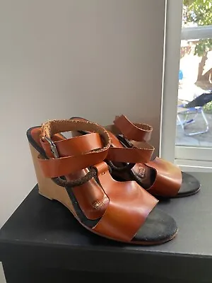 A Detacher Burke Leather Sandals S.7 • $50