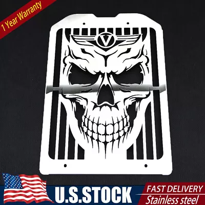 Chrome Radiator Cover Grill Guard For Kawasaki Vulcan1500 1600 Mean Streak #B • $50.99