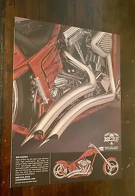 Vance &  Hines Big Radius Pipes On Harley Davidson Motorcycle Ad - • $5