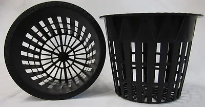 Mesh Net Heavy Duty Pot 2  - 12 Pack - Hydroponics Aeroponics Cup Outer Lip Seed • $5.98