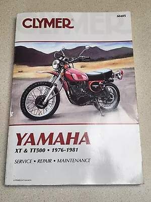 Clymer Repair Manual 1976 To 1981 Yamaha XT TT 500 M505 Enduro • $34.99