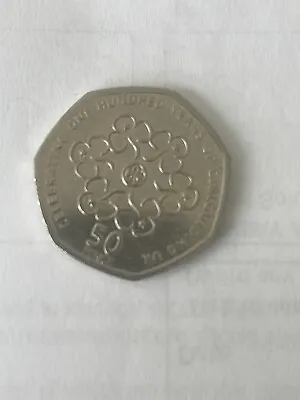50p Coin 2010 100 Years Of Girl Guides (B5) • £1.50