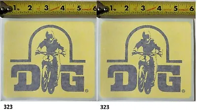 2! DG Rider Decal Sticker Vintage Old School AHRMA 125 250 360 400 500 MX Works • $25.42