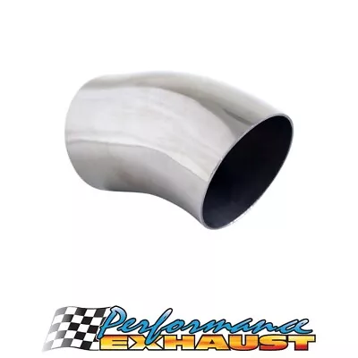 STAINLESS Exhaust Tip - Dump Pipe 2.5  Inlet OD - 2.5  Outlet (4  Long) • $35