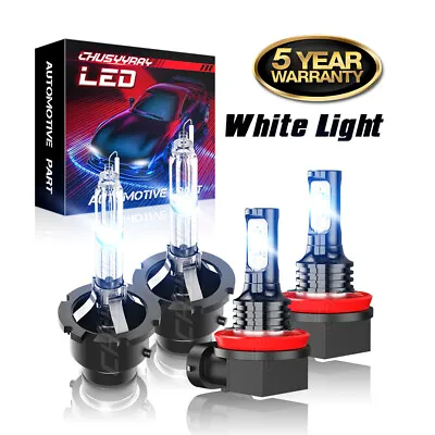 For Infiniti QX56 2011 2012 2013 D2S HID Headlight H11 LED Fog Light Bulbs Kit • $29.99