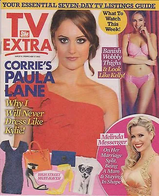 TV Extra Magazine 17 February 2013 Paula Lane Melinda Messenger Jade Ewan • £4.99