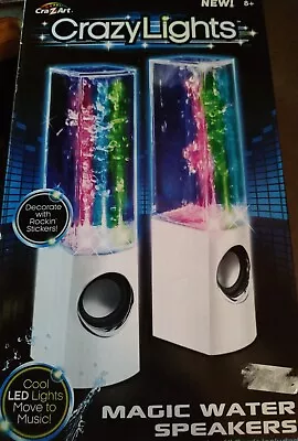 Cra-Z-Art CRAZY LIGHTS USB Magic Water Speakers Black New Laptop PC New In Box • $27.07