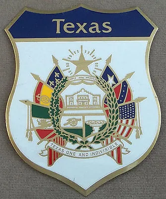 Texas Legislative Medal Of Honor Self Adhesive Metal Emblem Enamel Finish (LG) • $3.95