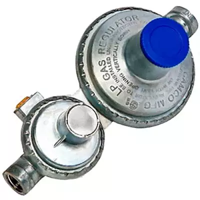 Camco Vertical 2-Stage RV Propane Regulator - Silver (59313) • $33.04