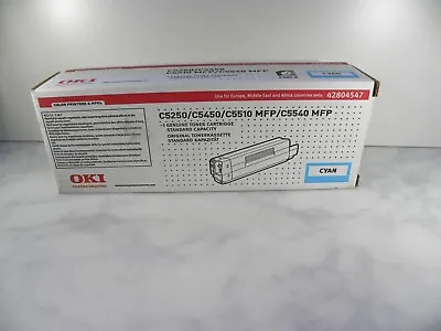 Oki 42804547 Cyan Toner Printer C5250/c5450/c5510 Mfp / C5540 Mfp Uk Seller #12v • £14.98