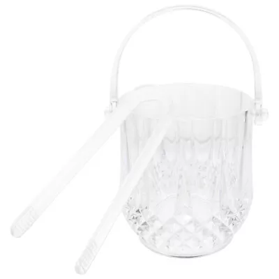 Acrylic Ice Bucket With Tong For Parties And Bars • £12.38