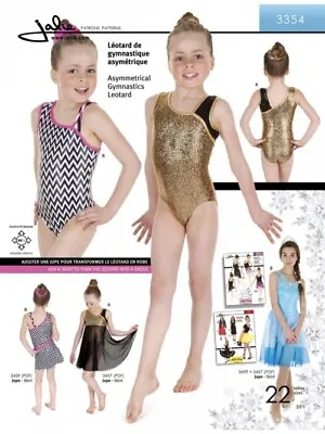 Jalie Sewing Pattern 3354 Asymmetrical Leotards Kids Teenagers Women 22 Sizes • £20.98